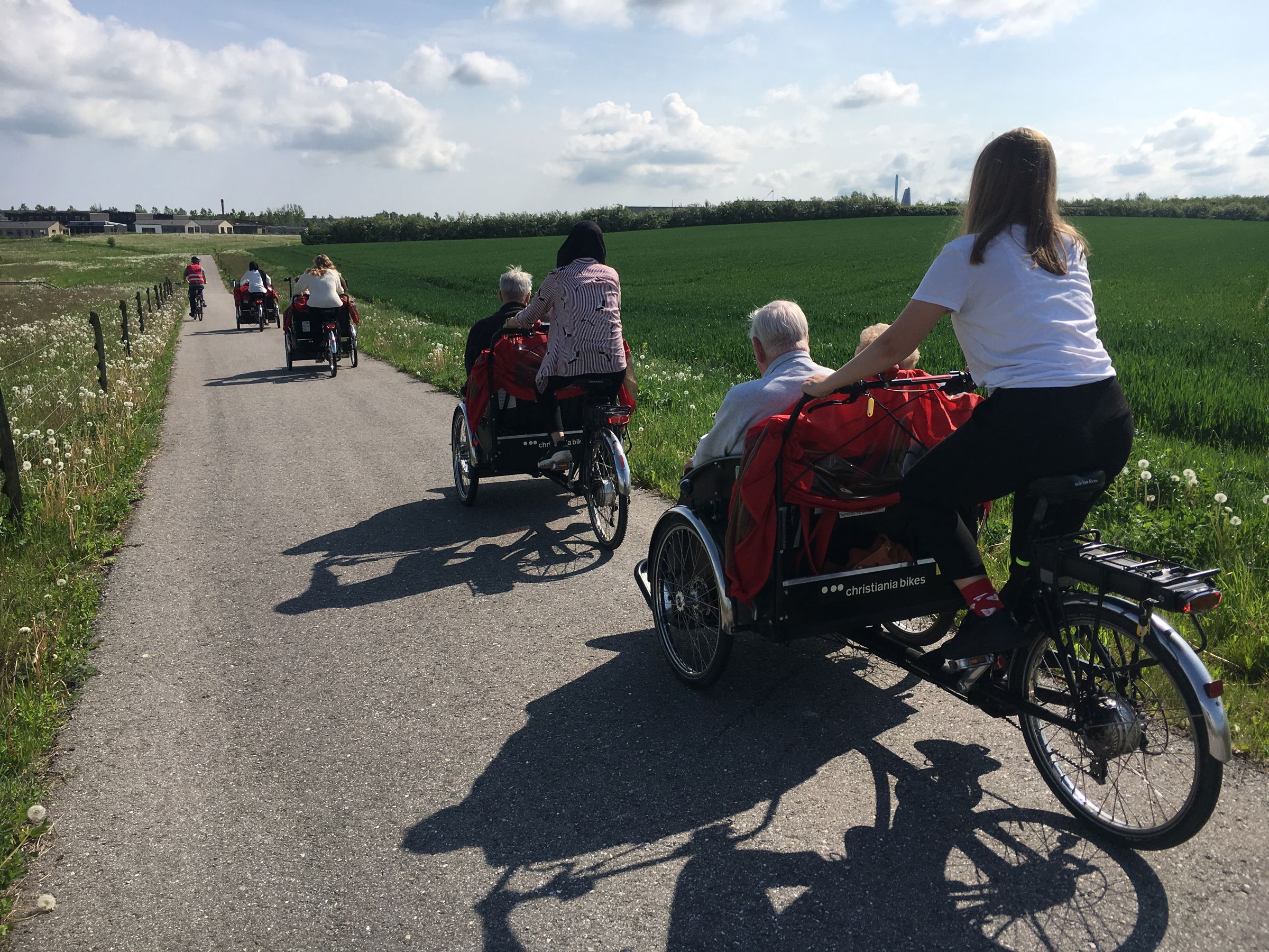 Beboer på cykeltur